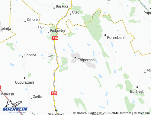 Mappa MICHELIN Chiperceni - ViaMichelin