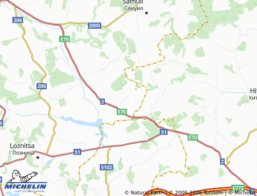 Mapa MICHELIN Beli Lom - ViaMichelin