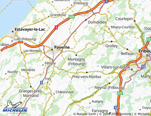 MICHELIN-Landkarte Montagny-les-Monts - ViaMichelin