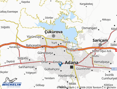 Mappa MICHELIN Yurt - ViaMichelin
