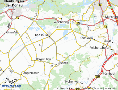 Carte MICHELIN Kleinhohenried - ViaMichelin