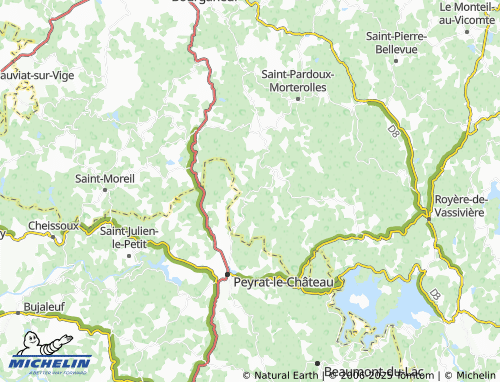 Carte MICHELIN La Sciauve - ViaMichelin