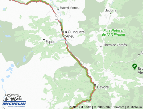 MICHELIN Escaló map - ViaMichelin