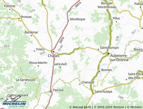 Carte MICHELIN Rouffiac - ViaMichelin