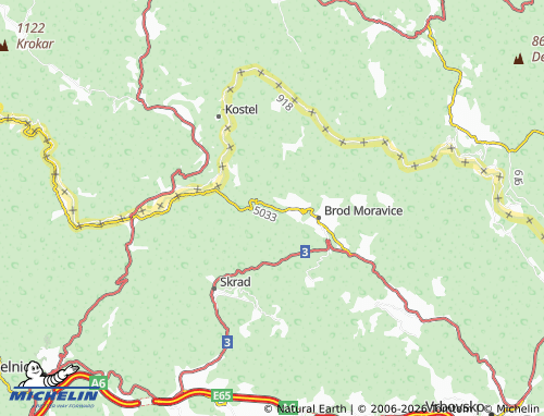 Mapa MICHELIN Čučak - ViaMichelin