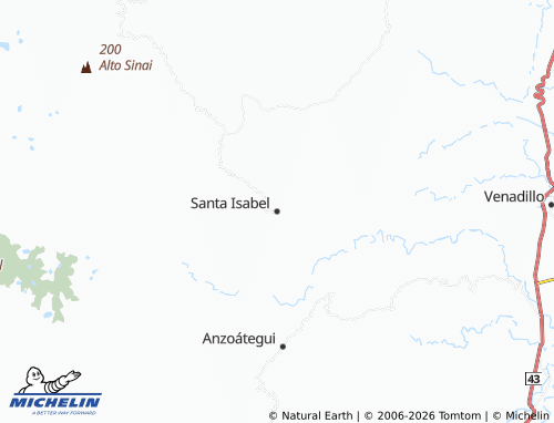 MICHELIN Santa Isabel map - ViaMichelin