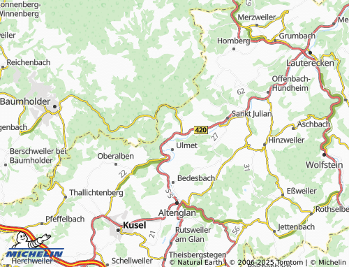 MICHELIN Rathsweiler map - ViaMichelin