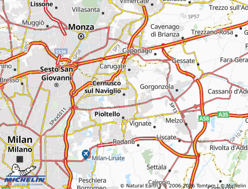MICHELIN-Landkarte Cernusco sul Naviglio - ViaMichelin
