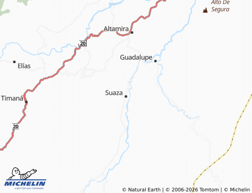 Carte MICHELIN Suaza - ViaMichelin