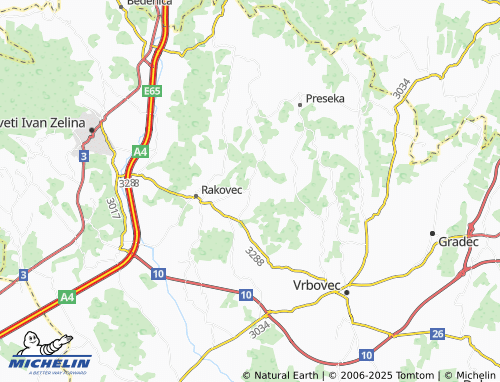 Carte MICHELIN Hudovo - ViaMichelin
