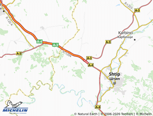 MICHELIN Krivi Dol map - ViaMichelin