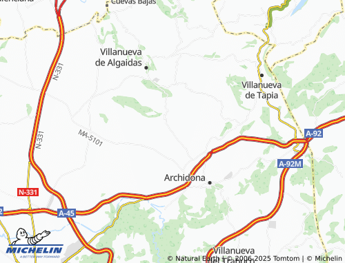 MICHELIN Estación de Archidona map - ViaMichelin