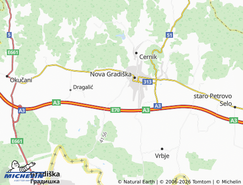 Mapa MICHELIN Prvča - ViaMichelin