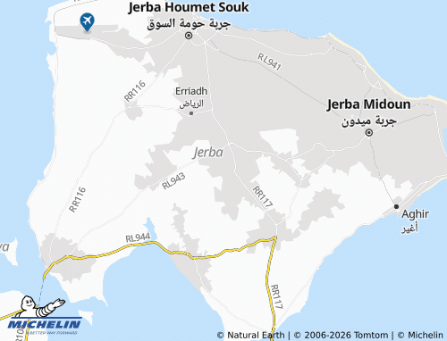 MICHELIN Wadi Amghar map - ViaMichelin