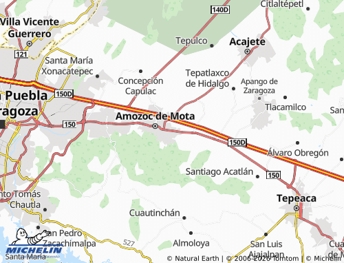 Kaart MICHELIN Paseo de Los Duraznos - ViaMichelin