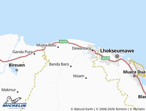 MICHELIN Paya Gaboh map - ViaMichelin