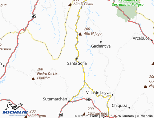 Carte MICHELIN Santa Sofía - ViaMichelin