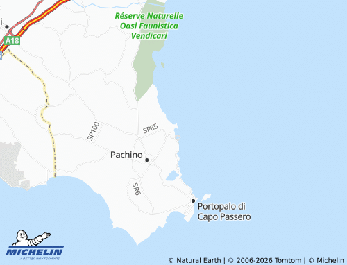 MICHELIN Marzamemi map - ViaMichelin