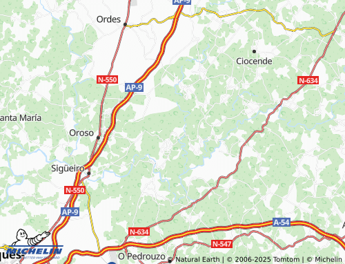 MICHELIN Senra (Santa Eulalia) map - ViaMichelin