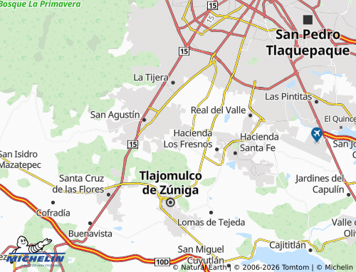 MICHELIN Jardines de la Primavera map - ViaMichelin