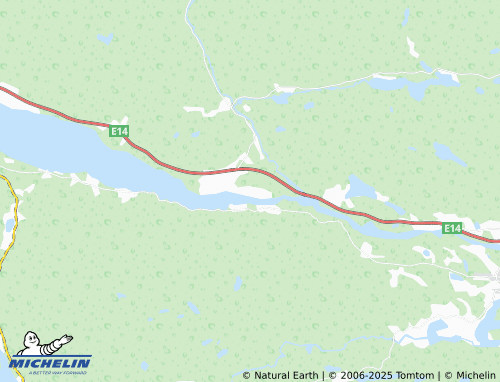 MICHELIN Nedansjö map - ViaMichelin