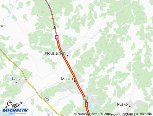 MICHELIN Vuorenpää map - ViaMichelin