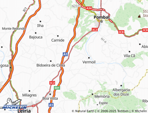 MICHELIN Palão map - ViaMichelin