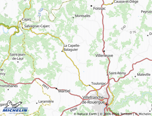 MICHELIN Sainte-Croix map - ViaMichelin