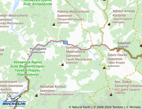 MICHELIN Drosopigi map - ViaMichelin