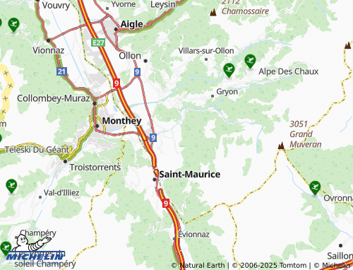 Carte MICHELIN Les Valentines - ViaMichelin