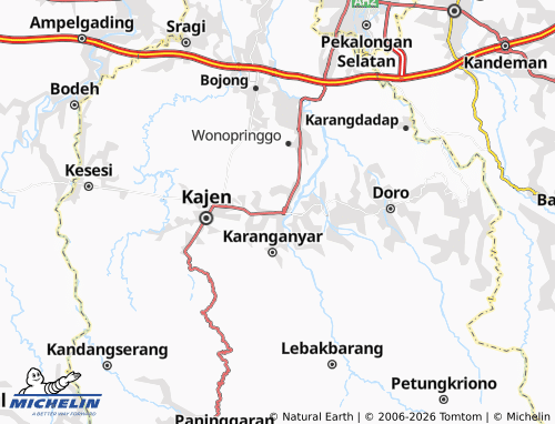 Carte MICHELIN Karangsari - ViaMichelin