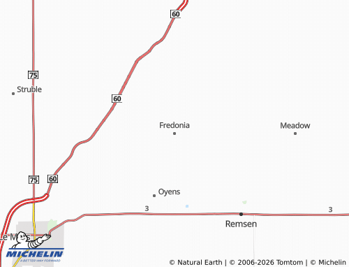 Carte MICHELIN Fredonia - ViaMichelin