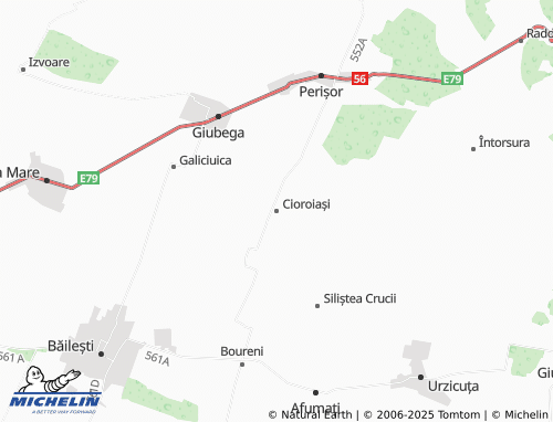 MICHELIN Cioroiași map - ViaMichelin