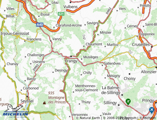 MICHELIN Serrasson map - ViaMichelin