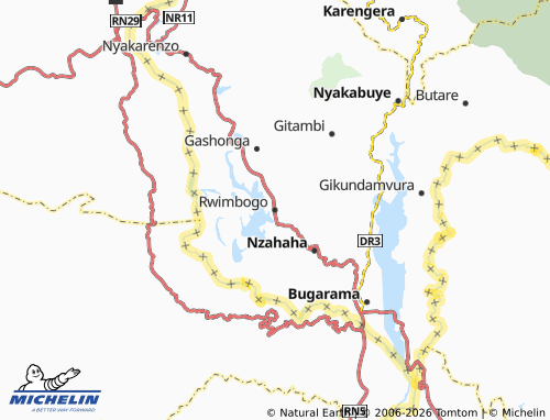 MICHELIN-Landkarte Rwimbogo - ViaMichelin