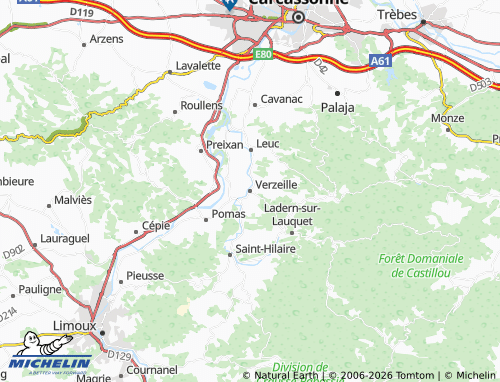 Mappa MICHELIN Verzeille - ViaMichelin