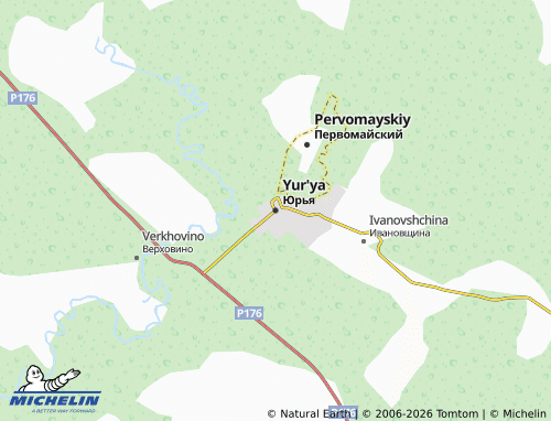 MICHELIN-Landkarte Yur'ya - ViaMichelin