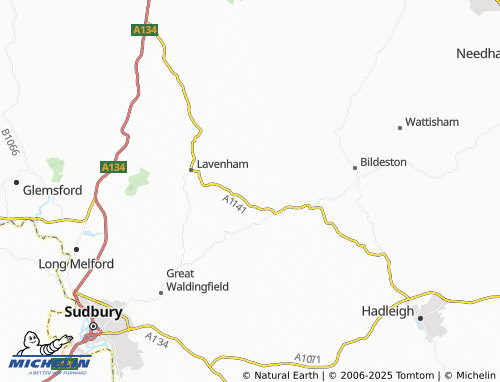 Mapa MICHELIN Brent Eleigh - ViaMichelin