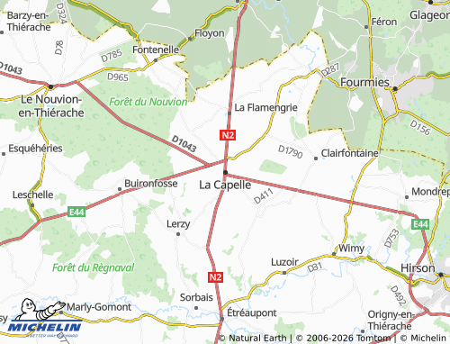 Mappa MICHELIN La Capelle - ViaMichelin