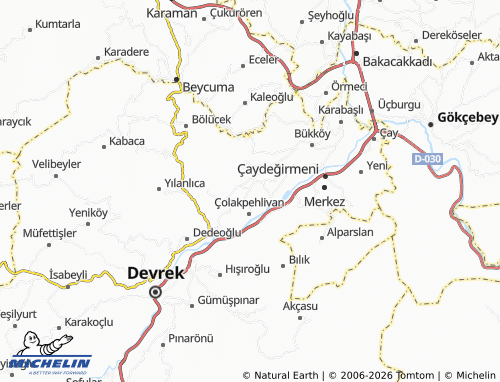 Mappa MICHELIN Yazıcıoğlu - ViaMichelin