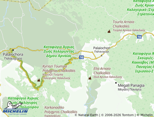 MICHELIN Arnaia map - ViaMichelin