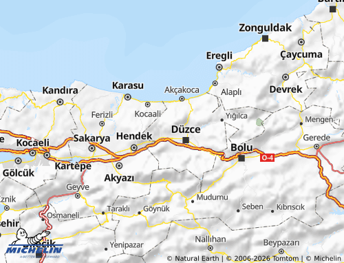 Mapa MICHELIN Çilimli - ViaMichelin