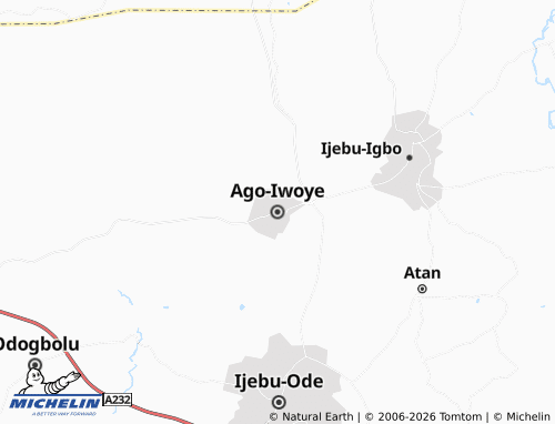Mappa MICHELIN Ago-Iwoye - ViaMichelin