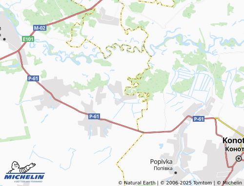 MICHELIN Karpenkove map - ViaMichelin