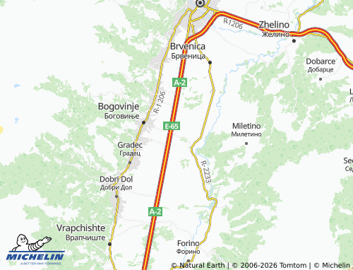 Mapa MICHELIN Zerovljane - ViaMichelin