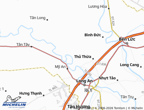 Mappa MICHELIN Mỹ Thạnh - ViaMichelin