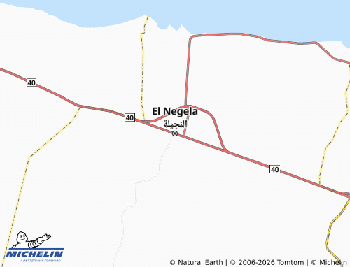Mapa MICHELIN El Negela - ViaMichelin
