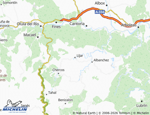 MICHELIN-Landkarte Líjar - ViaMichelin