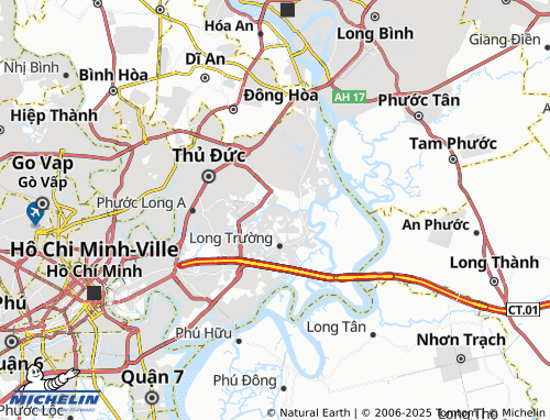 Kaart MICHELIN Trường Thạnh - ViaMichelin