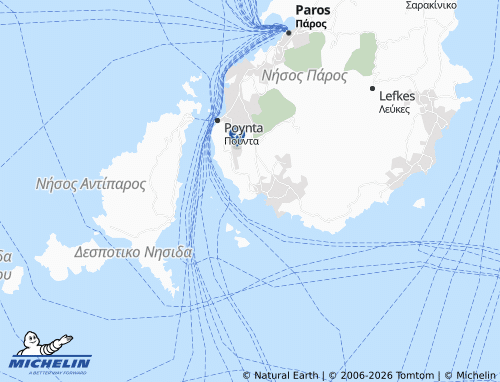 Carte MICHELIN Makria Myti - ViaMichelin